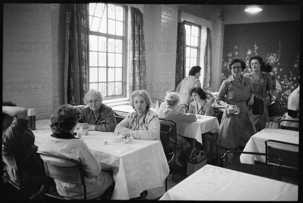 Works canteen, Wear Flint Glass Works, Alfred Street, Millfield, Sunderland, 1961