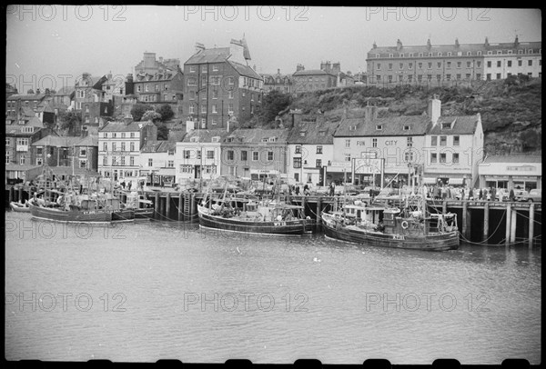 Whitby harbour, North Yorkshire, c1955-c1980