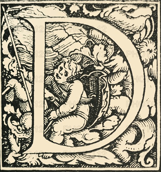 D - An Alphabet by Hans Weiditz', c1520-1521, (1908).