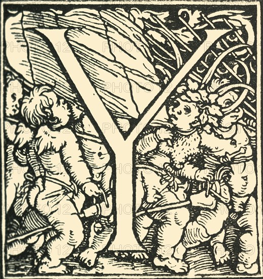 Y - An Alphabet by Hans Weiditz', c1520-1521, (1908).