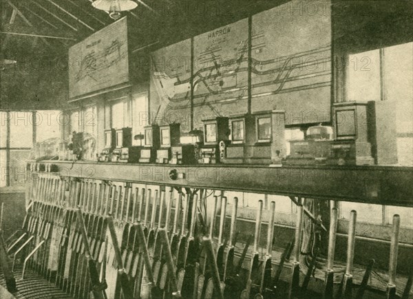 Train Movement Diagram in Signal-Box, Metropolitan Railway', 1930.