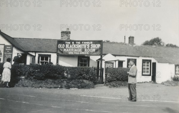 Old Blacksmith's Shop and Marriage Room, Gretna Green, Scotland, 1940s?