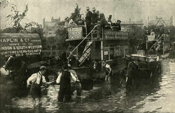 Clarendon Road, Southsea, After A Thunderstorm', 1901.