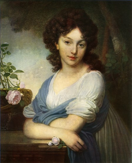 Portrait of Yelena Alexandrovna Naryshkina', 1799, (1965).