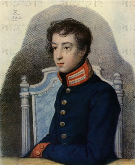 Portrait of Alexandr Pavlovich Bakunin', 1813, (1965).