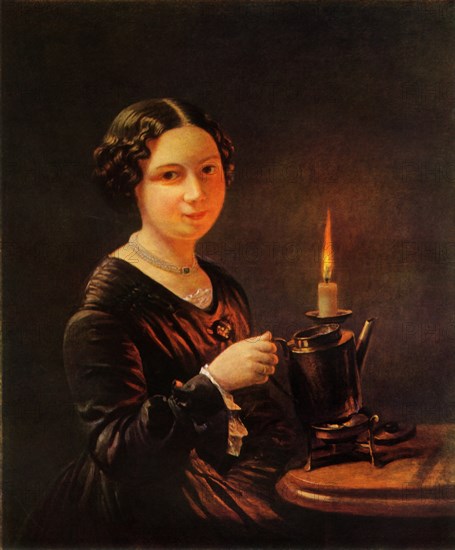 Girl with Candle', 1840s, (1965).