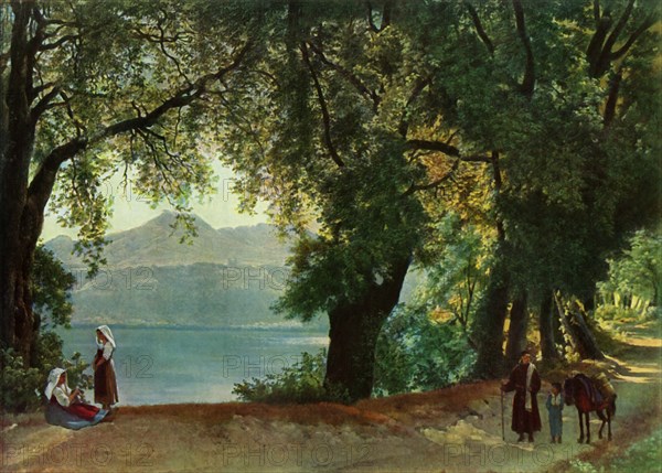 Lake Nemi near Rome', 1820s, (1965).