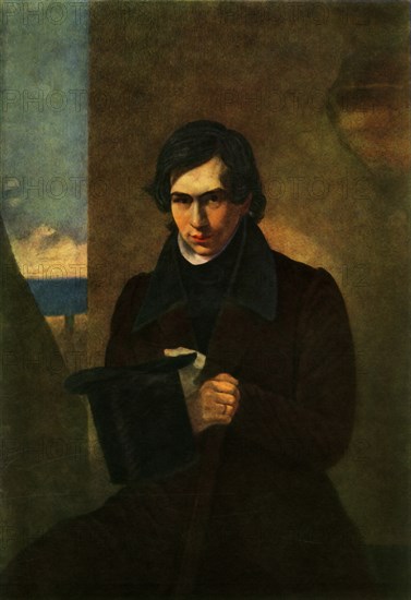 Portrait of the Poet Nestor Vasilyevich Kukolnik', 1836, (1965).