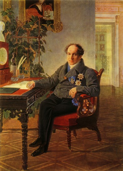 Portrait of the statesman Alexandr Nikolayevich Golitsyn', 1840, (1965).