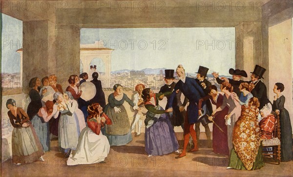 October Celebration in Rome', c1842, (1965).