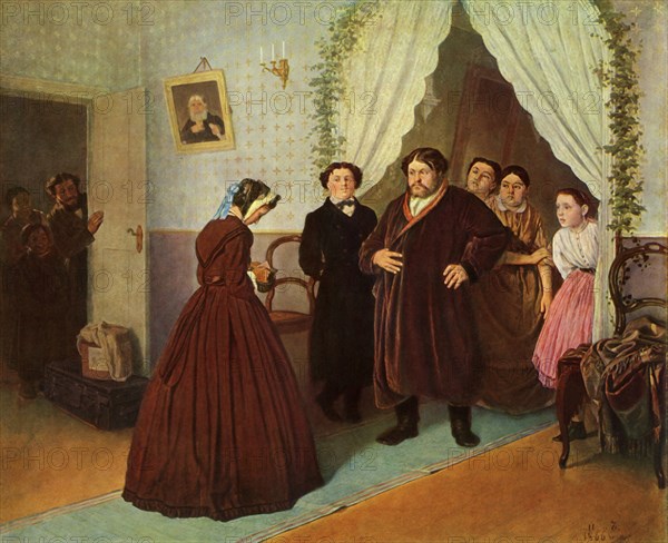 The Governess arrives at the Merchant's House', 1866, (1965).