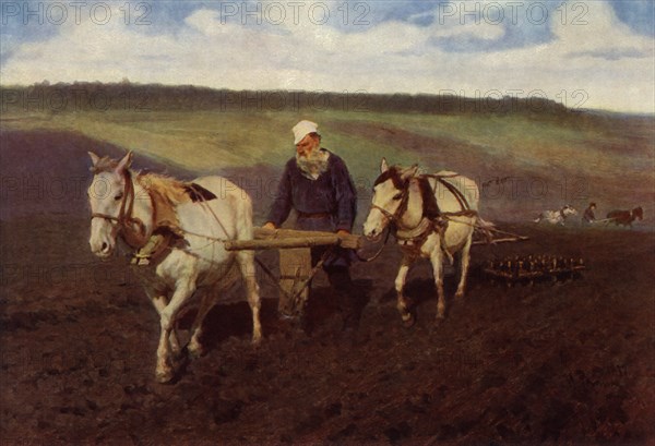 The Ploughman (Leo Nikolayevich Tolstoy at the Plough)', 1887, (1965).