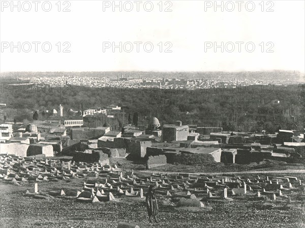 City panorama from Sulhieh, Damascus, Ottoman Syria, 1895.