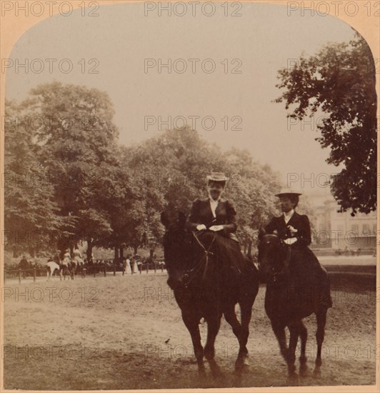 An Early Morning Ride, Rotten Row, Hyde Park, London, England', 1896.