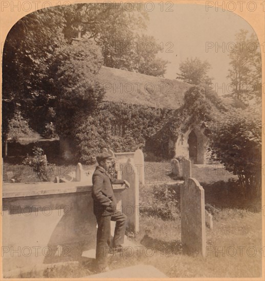 The tiny Norman Church, quaintest spot in England, Bonchurch, Isle of Wight', 1900.