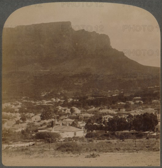 Cape Town and Table Mountain, west from foot of Signal Hill, South Africa', 1902.