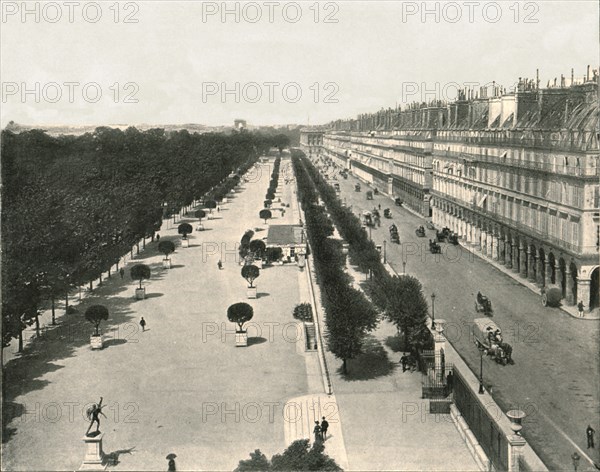 The Rue de Rivoli, Paris, France, 1895.