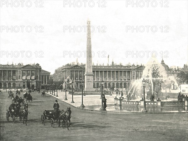 The Place de la Concorde, Paris, France, 1895.