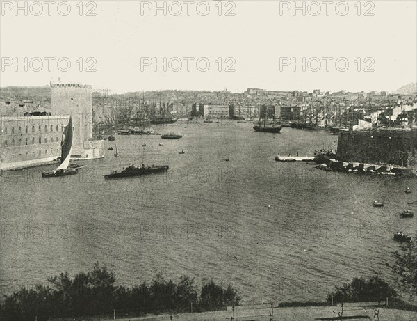 Harbour view, Marseilles, France, 1895.