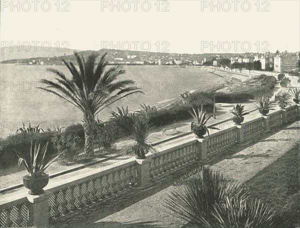 The panorama of La Croisette, Cannes, France, 1895.