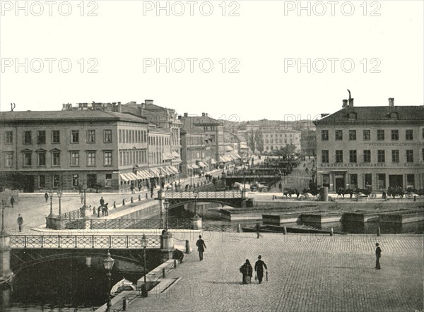 Gustav Adolfs torg and Ostra Hamngatan, Gothenburg, Sweden, 1895.