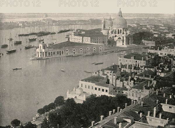 Panorama of the city of Venice, Italy, 1895.