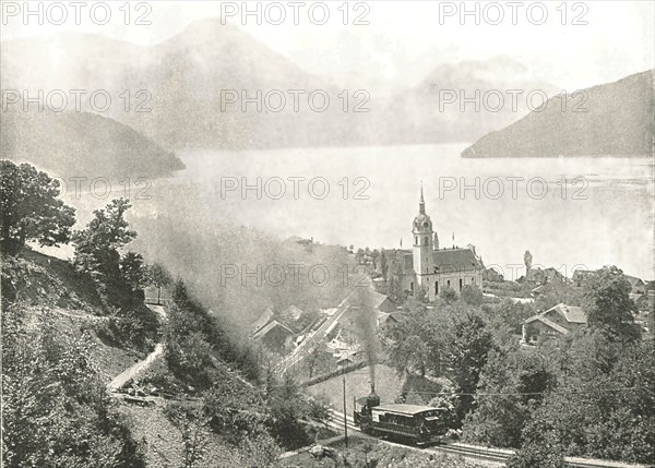 The Rigi railway, Vitznau, Switzerland, 1895.