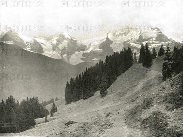 The Jungfrau and her neighbours, Switzerland, 1895.