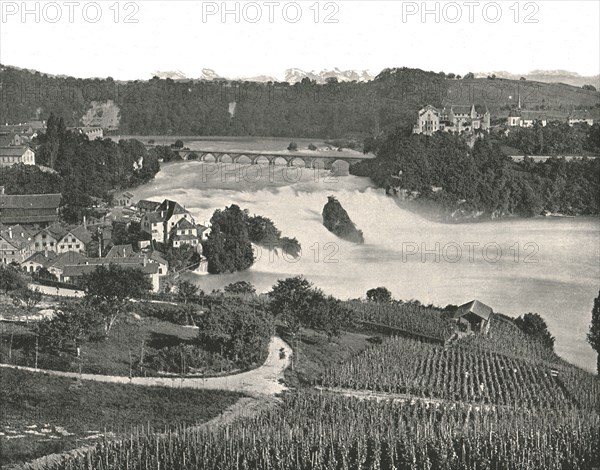 The Falls of the Rhine, Schaffhausen, Switzerland, 1895.