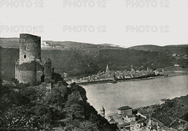 The Katz overlooking the Rhine, St Goarshausen, Germany, 1895.