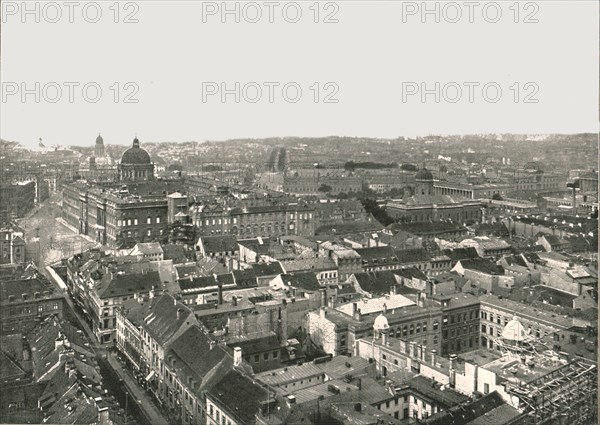 Panorama of the city of Berlin, Germany, 1895.