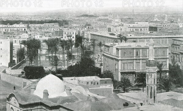 View of the city of Alexandria, Egypt, 1895.