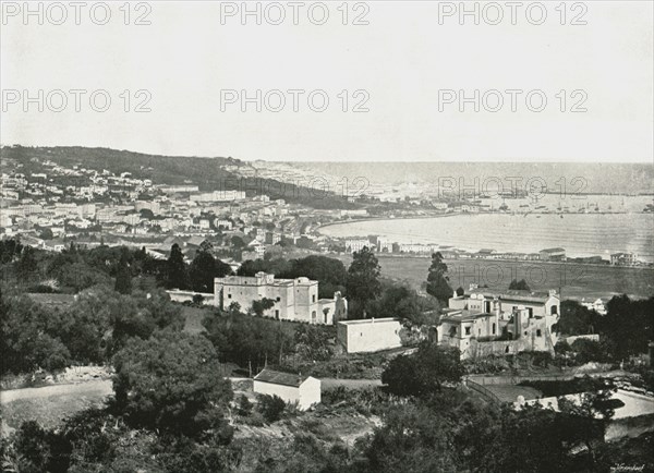 View from the Mustafa', Algiers, Algeria, 1895.