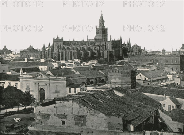 The Cathedral, Seville, Spain, 1895.