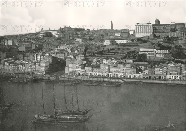 Panorama of the city of Oporto, Portugal, 1895.