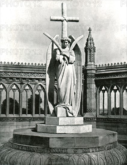 Angel of the Memorial Well, Cawnpore, India, 1895.