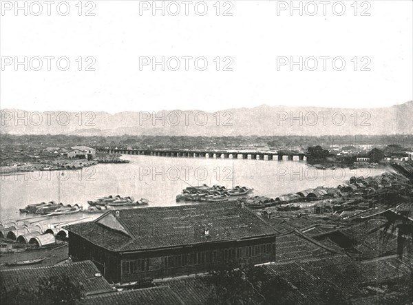 The River Min and the Great Bridge, Foochow, China, 1895.