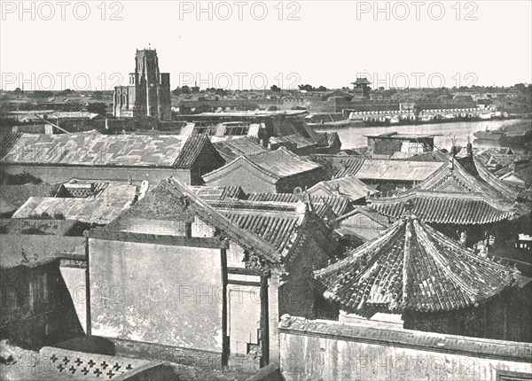 General view showing the ruins of the Cathedral', Tien-Tsin, China, 1895.