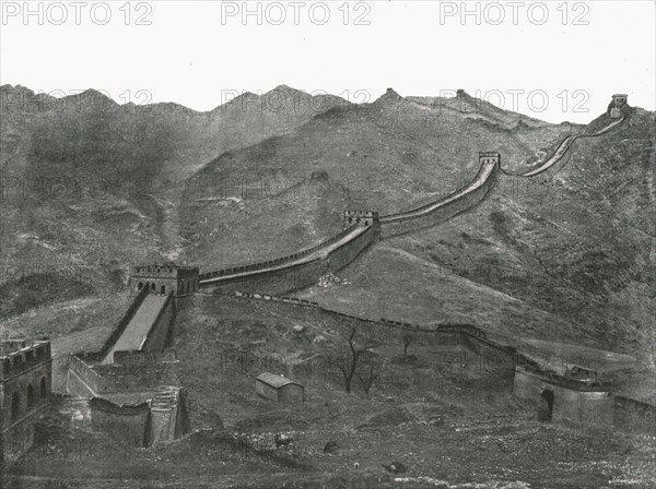 The Great Wall, Pekin', China, 1895.