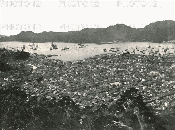 Panoramic view of the city, Nagasaki, Japan, 1895.