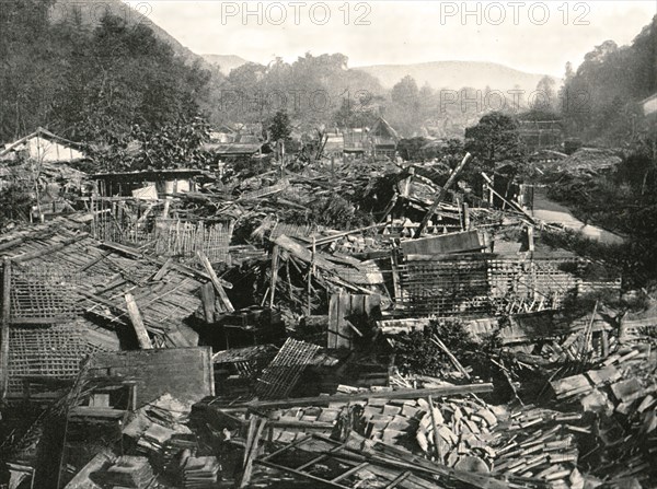 After the earthquake, Gifu, Japan, 1895.