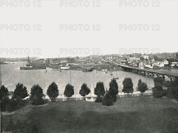 View from the Government Buildings, Victoria, Canada, 1895.