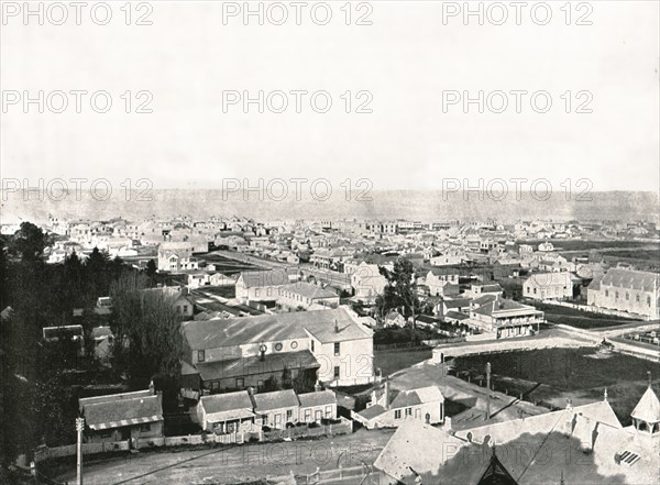 View from Milton Road, Napier, New Zealand, 1895.