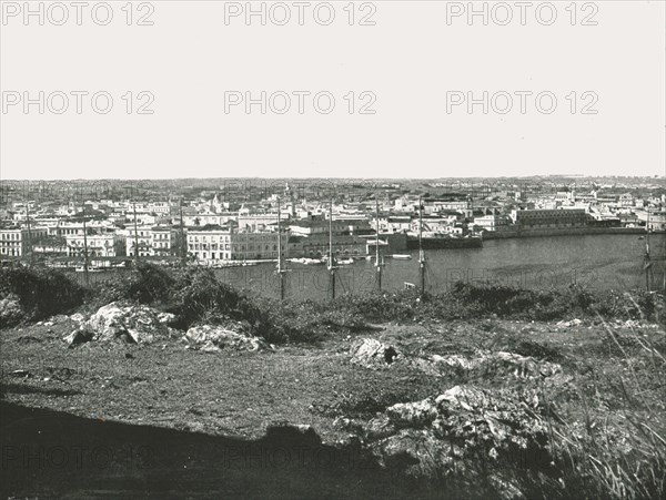 View across the Bay, Havana, Cuba, 1895.