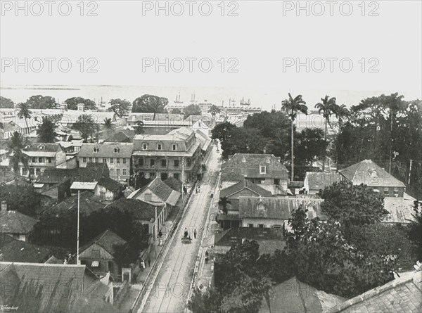 St Vincent Street, Port of Spain, Trinidad, 1895.