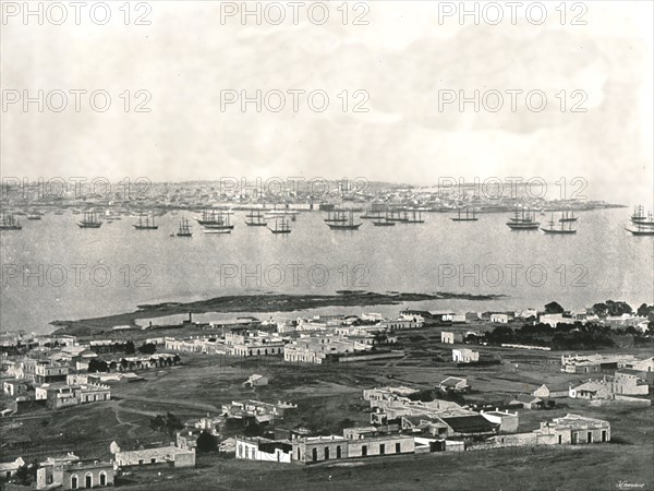 Panorama from the hill, Montevideo, Uruguay, 1895.