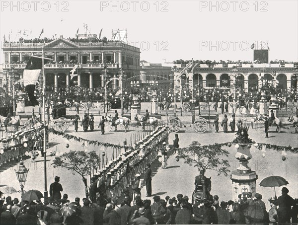 The Great Square on a Fete Day', Montevideo, Uruguay, 1895.