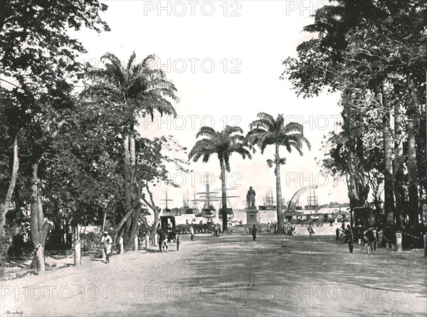 Place d'Armes, Port Louis, Mauritius, 1895.