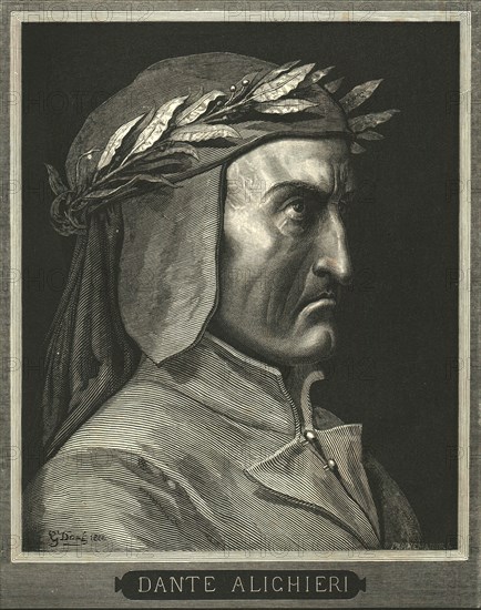 Portrait of Dante Alighieri, (c1890).