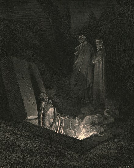 He, soon as there I stood at the tomb's foot, ey'd me a space', c1890.